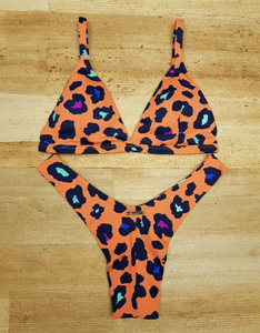 Orange animal print